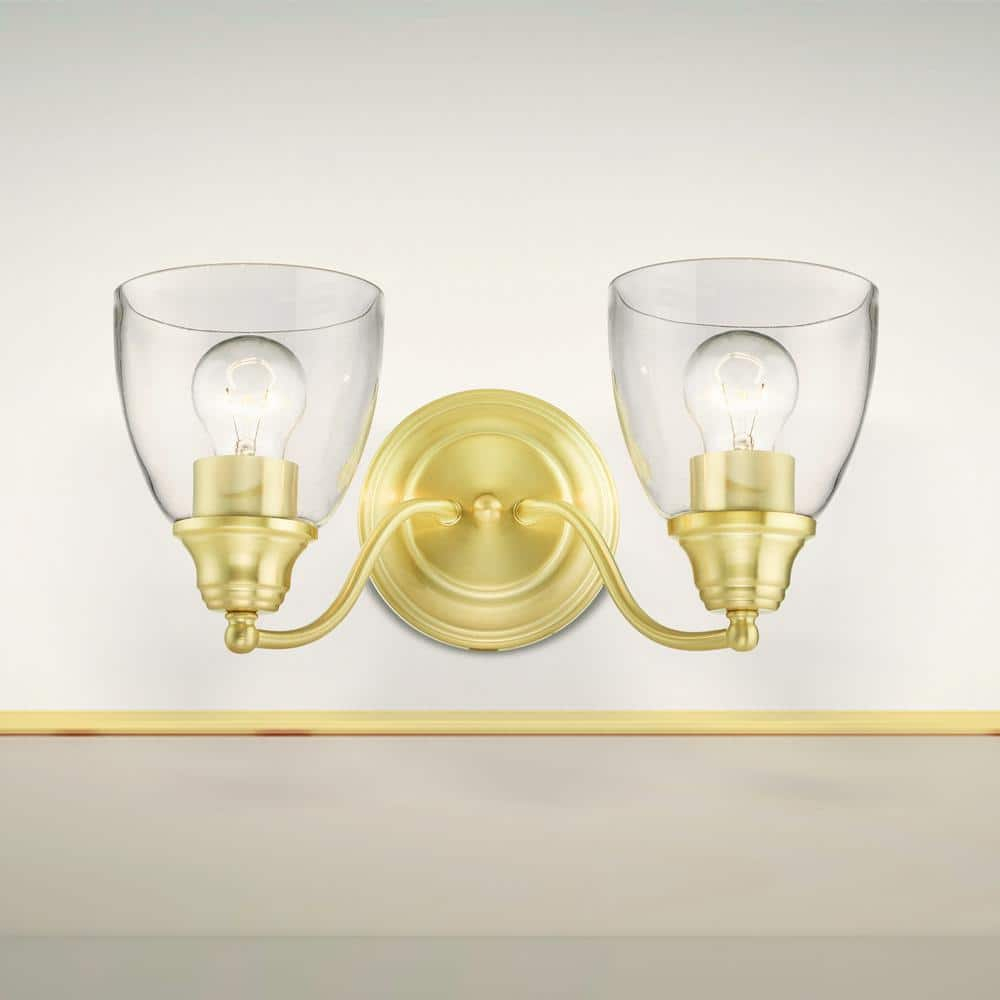 Livex Lighting Montgomery 2 - Light Vanity in  Satin Brass
