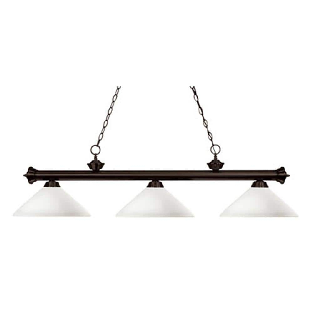 Z-Lite Riviera 3 - Light Island Pendant Light in  Bronze