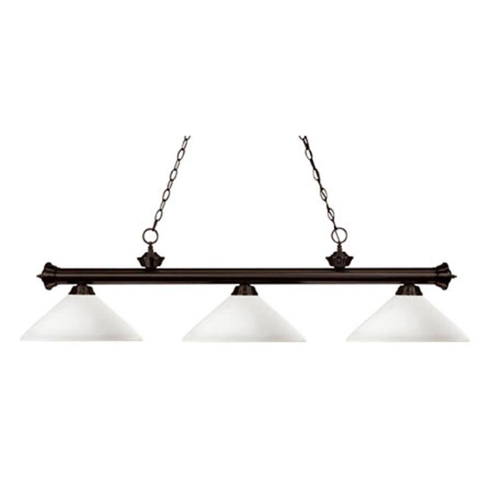 Z-Lite Riviera 3 - Light Island Pendant Light in  Bronze