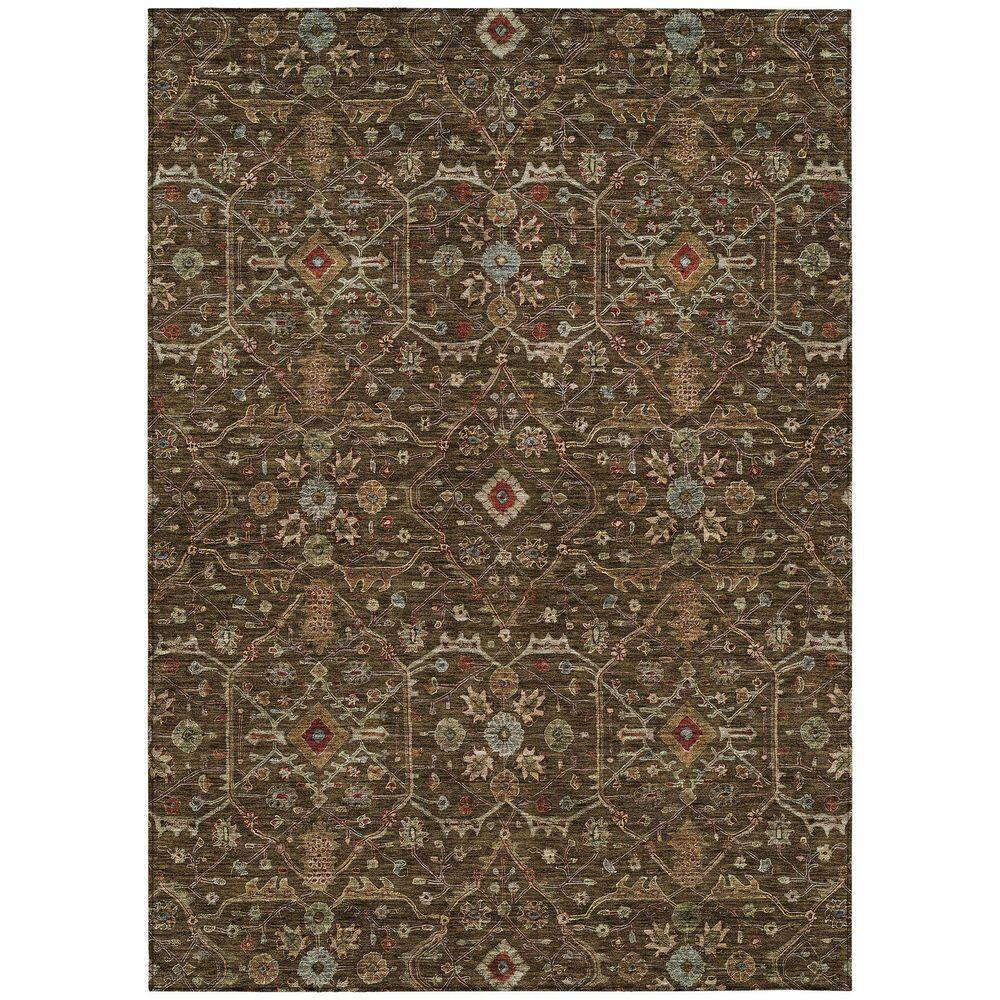 Addison Rugs Chantille ACN1130 Chocolate 3' x 5' Indoor Outdoor Area Rug, Easy Clean, Machine Washable, Non Shedding, Bedroom, Entry, Living Room, Dining Room, Kitchen, Patio Rug