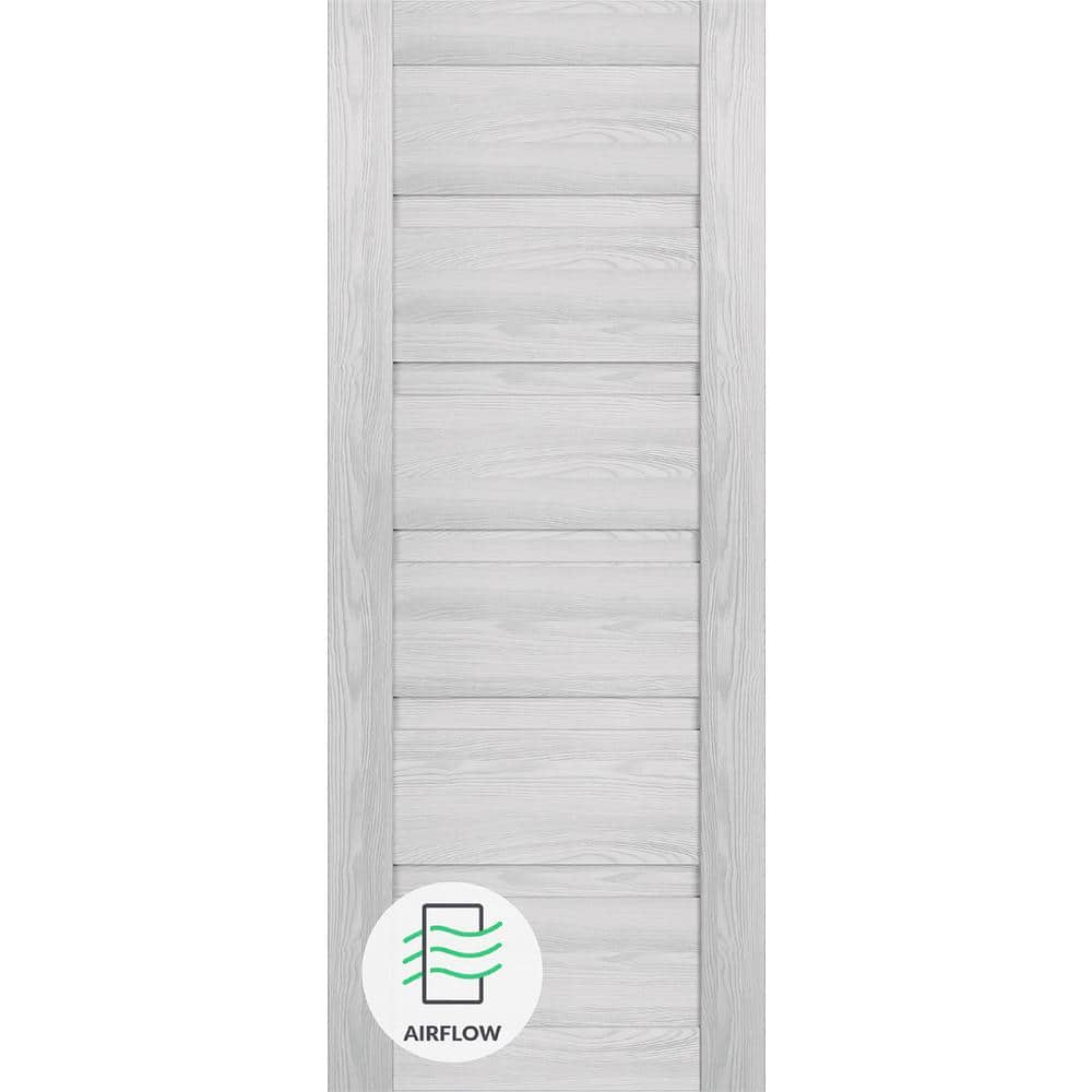 Belldinni Louver Solid + Manufactured Wood Paneled Slab Door