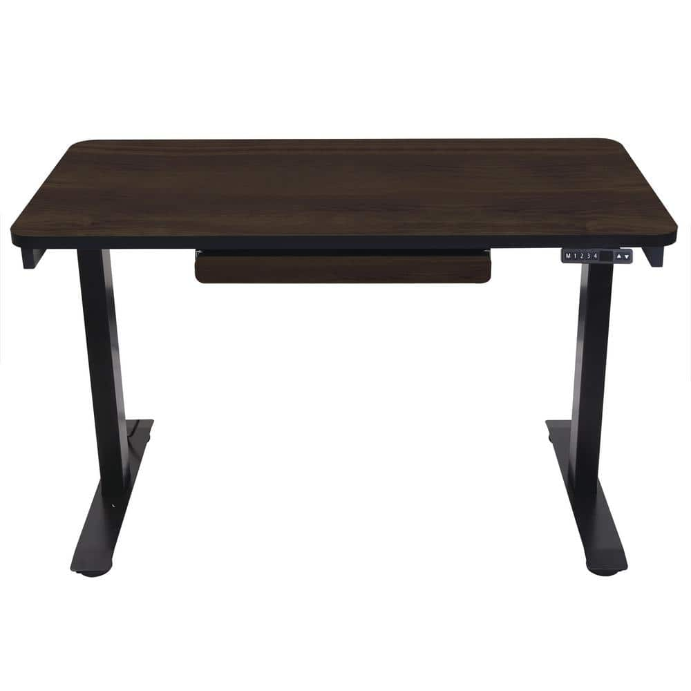 Motionwise  48 in.  Standing Desk with Adjustable Height Feature Walnut