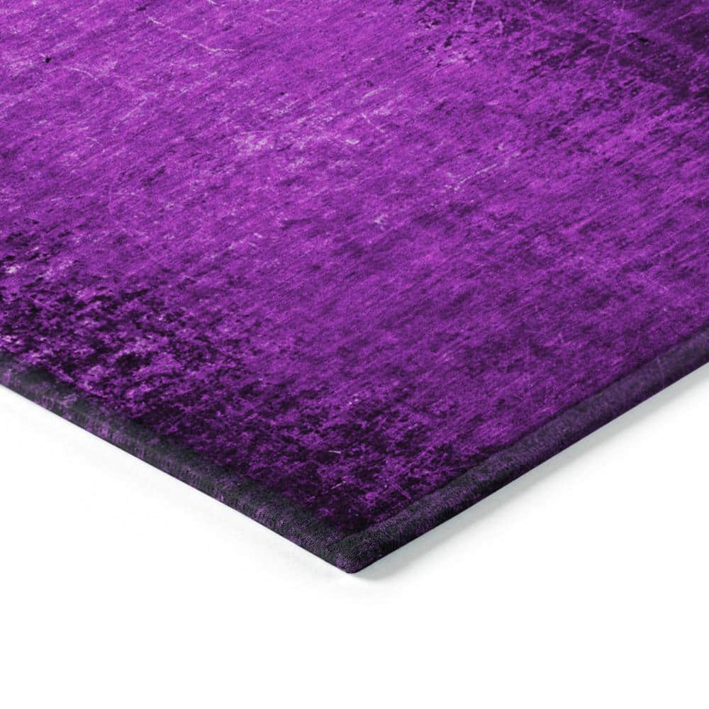 Addison Rugs Machine Washable Indoor/ Solid Ombre Outdoor Chantille Rug Purple - 2'6" x 3'10"