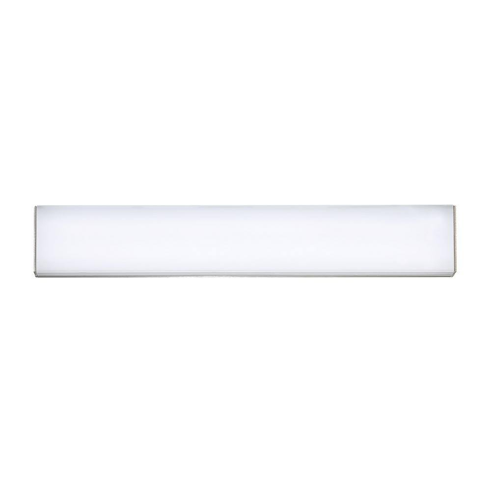 WAC Lighting Strip 18" 1-Light 2700K Aluminum Bathroom Vanity Light in Gray