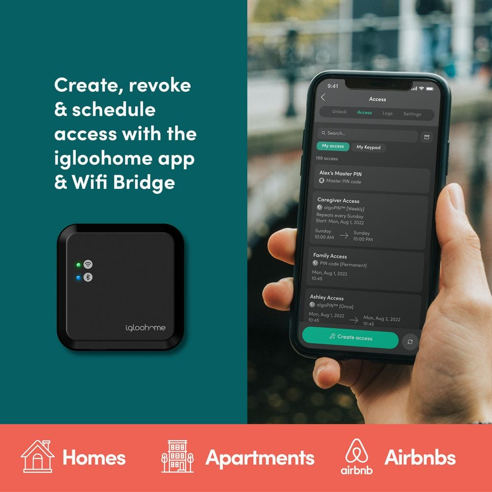 igloohome WiFi Bridge Control Your Locks remotely Anywhere, Anytime.