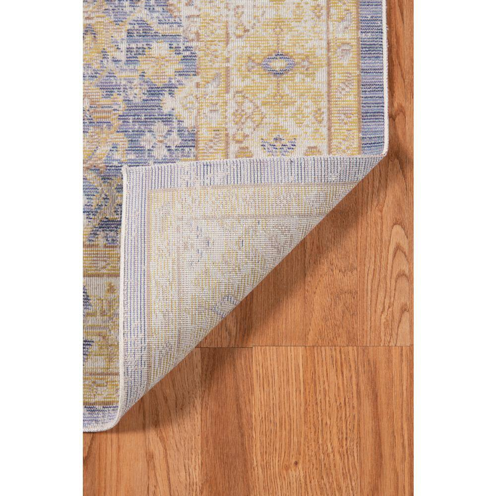 Century 5 x 8 Lavender/Ivory Bordered Pattern Area Rug for High Traffic Living Room Dining Room Bedroom