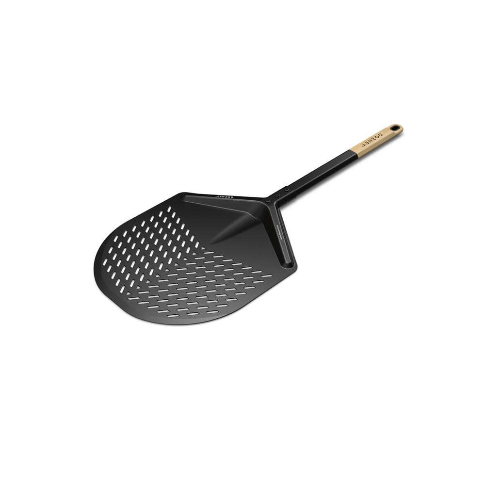 Gozney Balance Placement Peel for 12" Pizzas, Compatible with All Gozney Pizza Ovens, With A Perforated Aluminum Blade & Beech Wood Handle