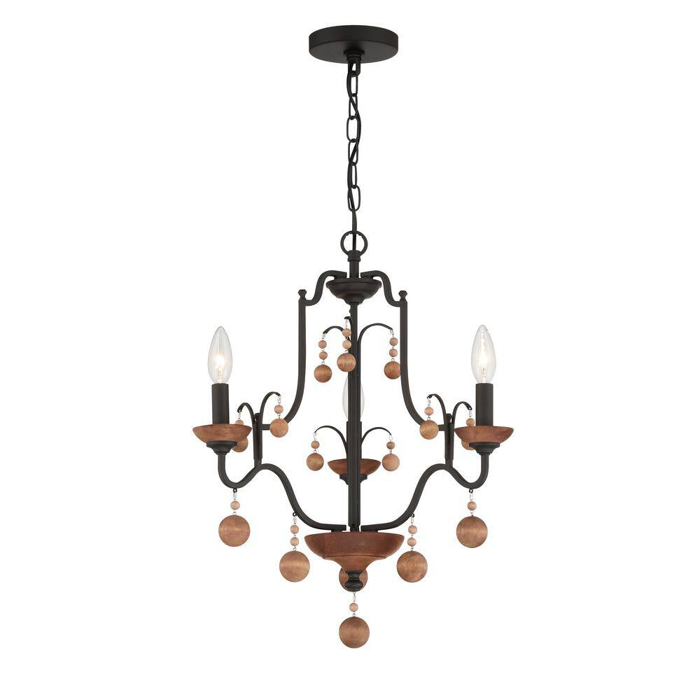 Minka Lavery - Colonial Charm - 3 Light Chandelier-21.5 Inches Tall and 18.75