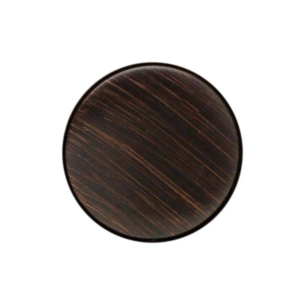 PF WaterWorks DecoDRAIN Push Pop-Up Sink Drain with Hair Catcher, Plated ABS Body No Overflow - Umbrella Cap (Dia 2.5"); Oil Rubbed Bronze; PF0717-ORB-WS
