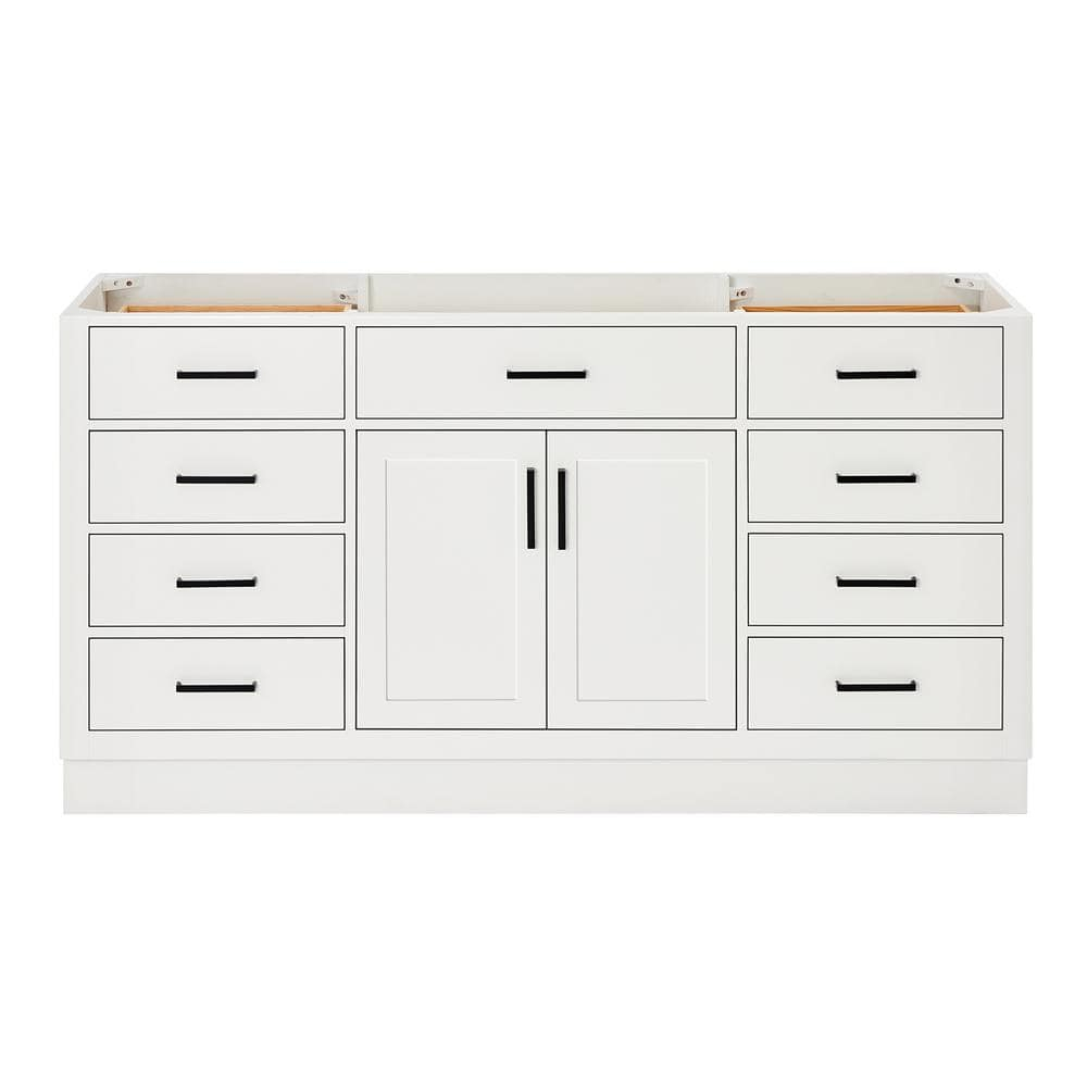 Ariel T066s-Bc Hepburn 66" Single Free Standing Vanity Cabinet Only - White
