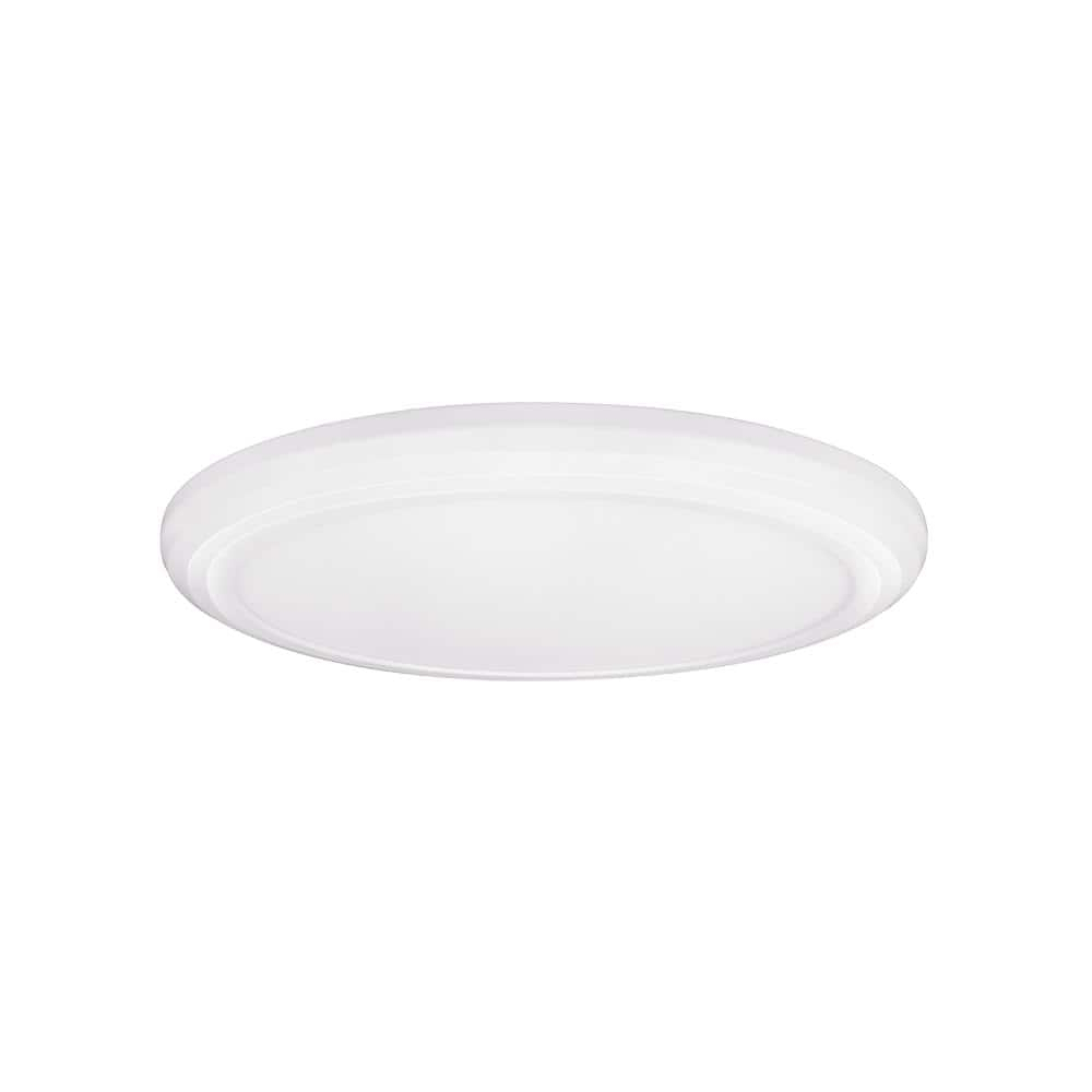 Euri Lighting  11.5 watt 3000K Round LED Flush Mount Ceiling Light - Frosted