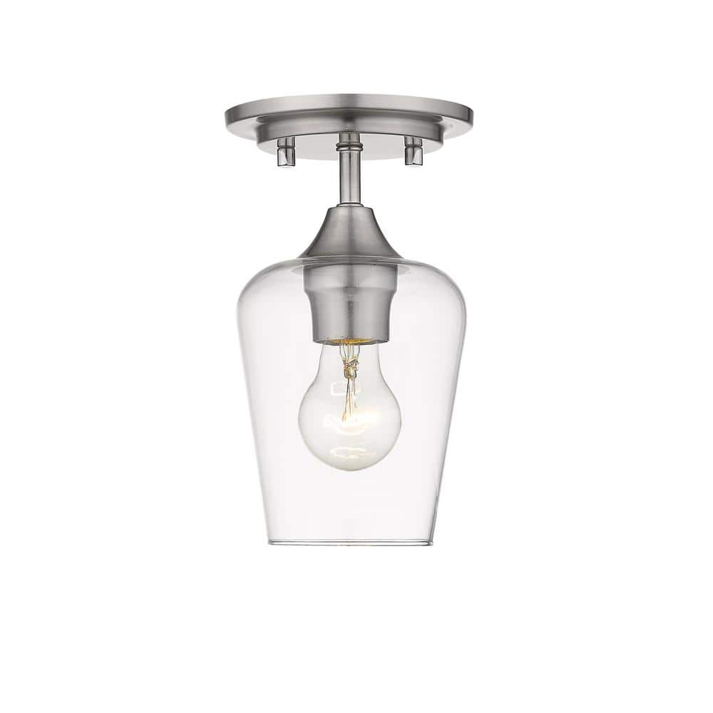 Z-Lite 473F1-BN Flush Mounts Brushed Nickel Steel Joliet