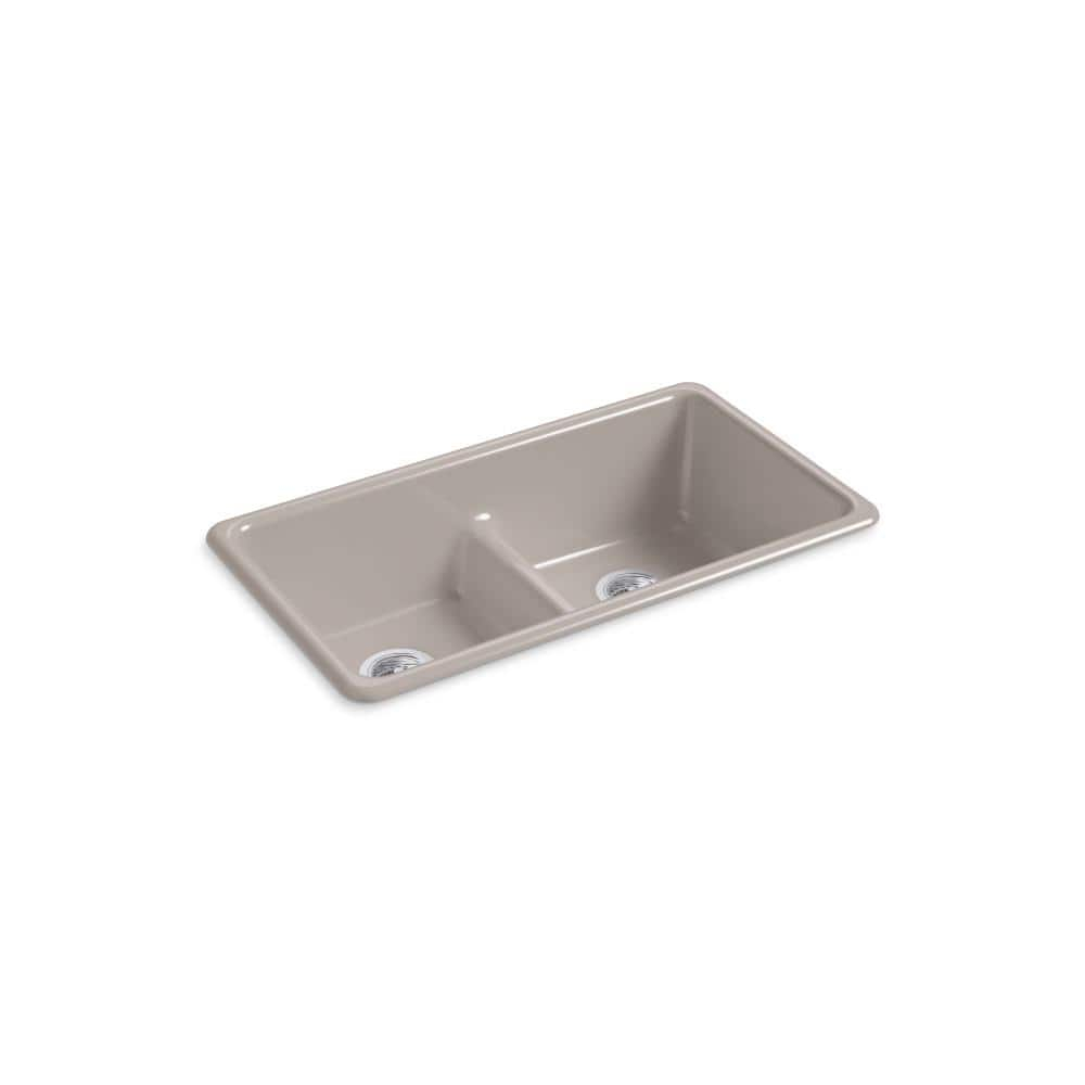 IronTones® Kohler 33" L x 18.75" W Drop-in Smart Divide Double-Equal Kitchen Sink