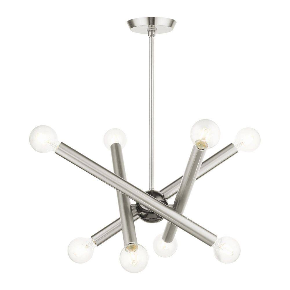 Livex Lighting Stafford 8 - Light Chandelier in  Brushed Nickel