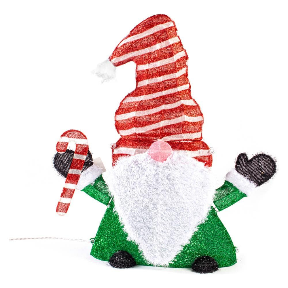 32 in. LED Lighted Gnome