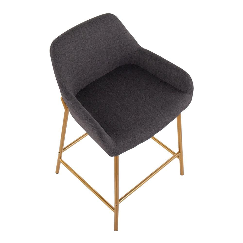 LumiSource Daniella Fixed-Height Counter Stool - Set of 2