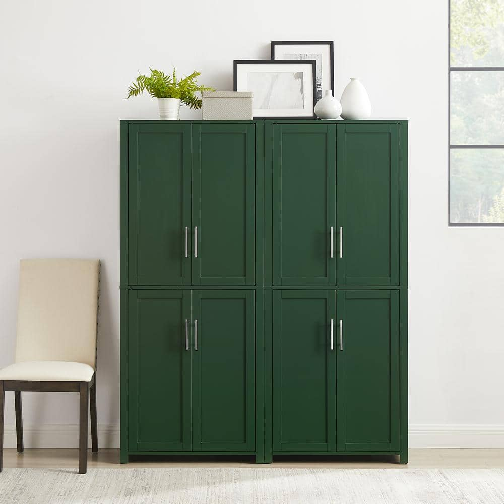 Crosley Furniture Savannah 2-Piece Kitchen Storage Pantry Set