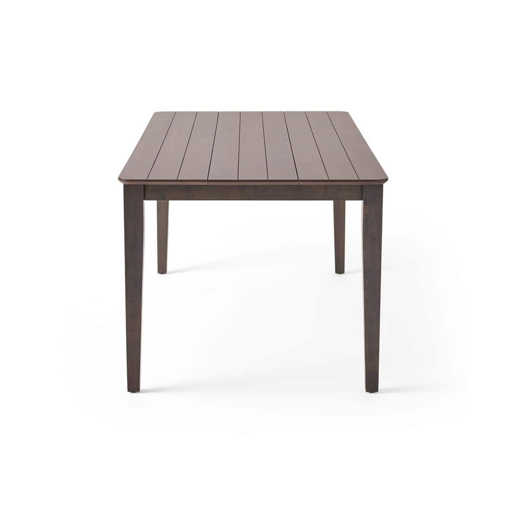 76" Gray Contemporary Handcrafted Rectangular Dining Table