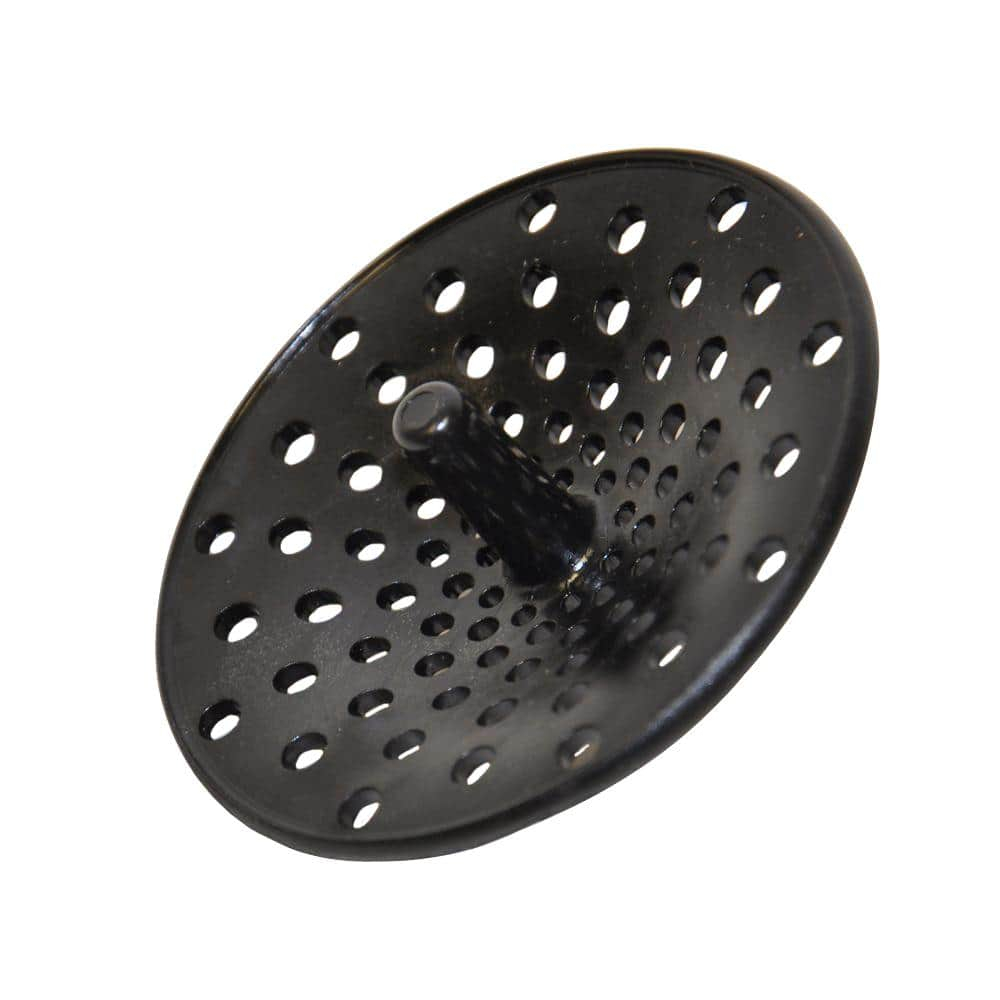 Daiosportswear Sink Strainer Kitchen Drain Household Black Stainless Steel Sink Filter Basket Sink Plug Vegetable Basin Water Blocking Accessories