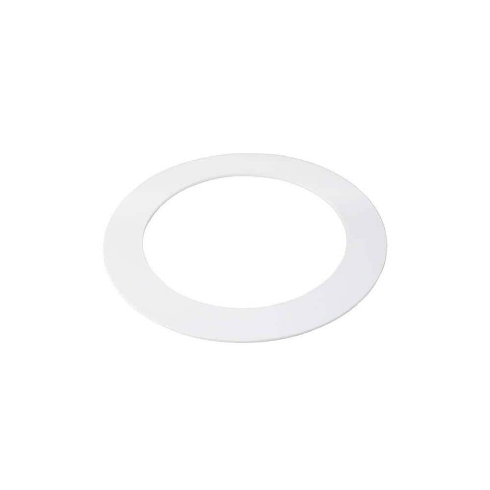 White Aluminum Ceiling Goof Ring for 3-4 Inch Downlights