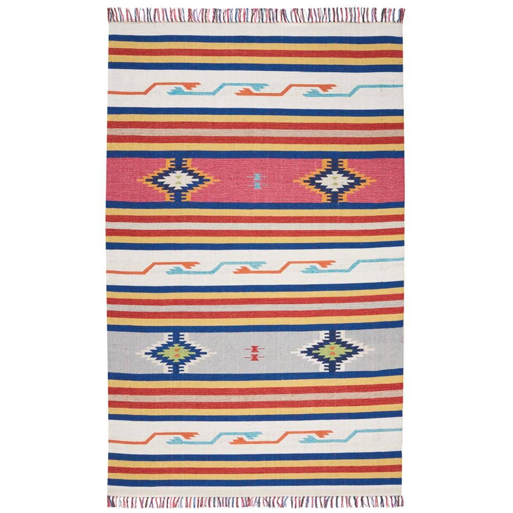 Nourison Baja Tribal Ivory 5' x 7' Area Rug, (5x7)