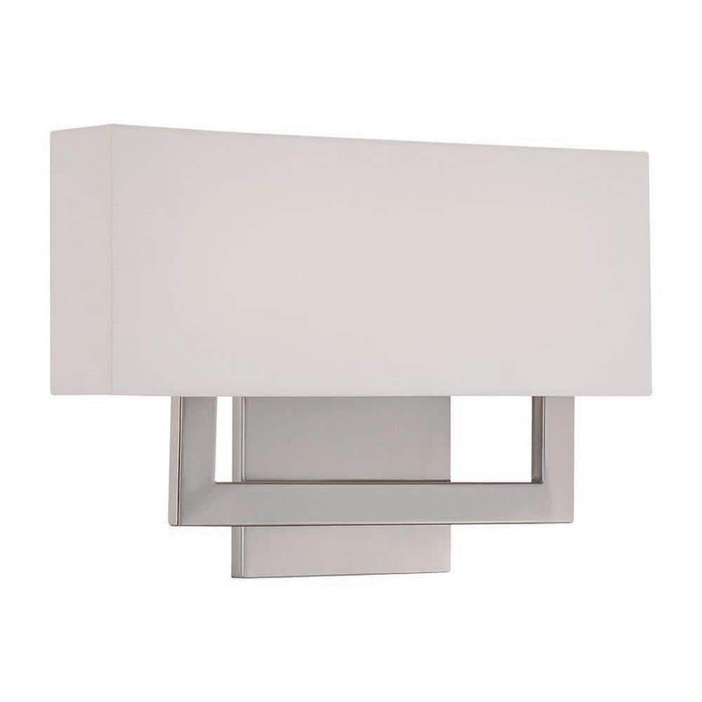 dweLED Manhattan 15-in W 1 -Light Brushed Nickel Integrated LED Wall Sconce