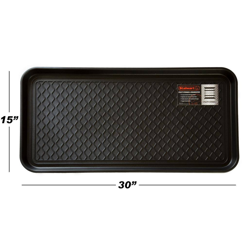 Boot Tray Muddy Shoes Plastic Utility Paint Drip Mat 30 x 15 Inches