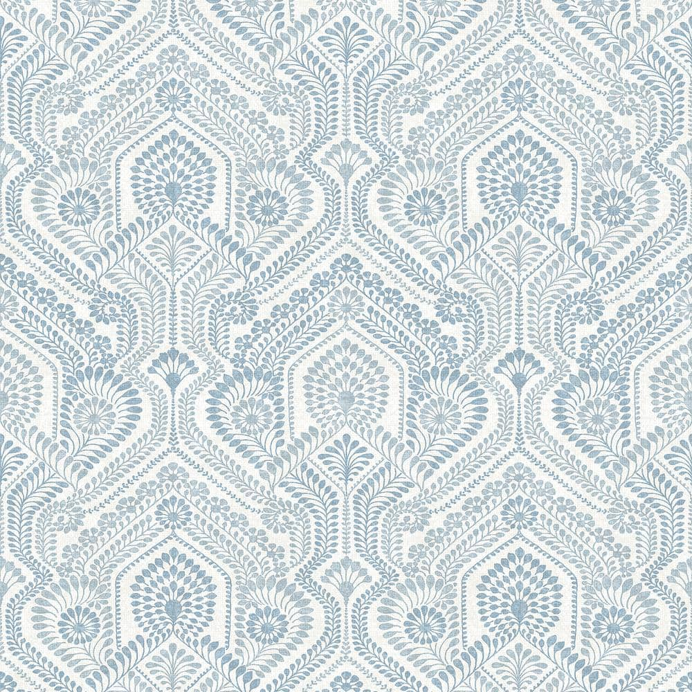 A-Street Prints Fernback Grey Ornate Botanical Wallpaper | Perigold
