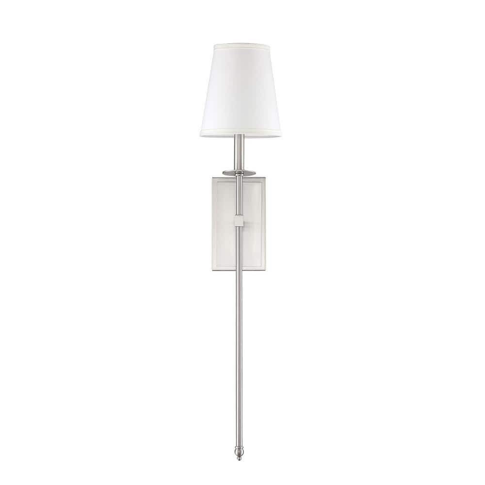 Savoy House Monroe 1 - Light Wall Light in  Satin Nickel