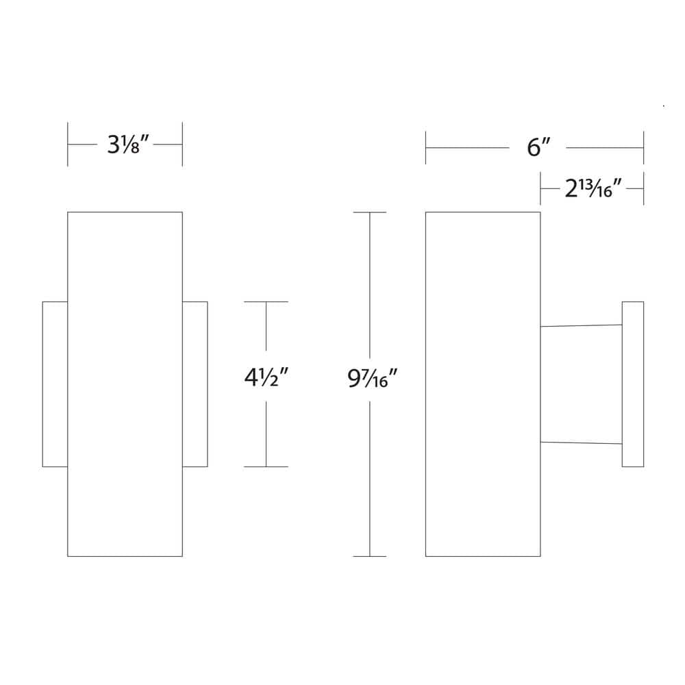 Bronze Cylinder Dimmable Outdoor LED Wall Sconce with White Acrylic Diffuser