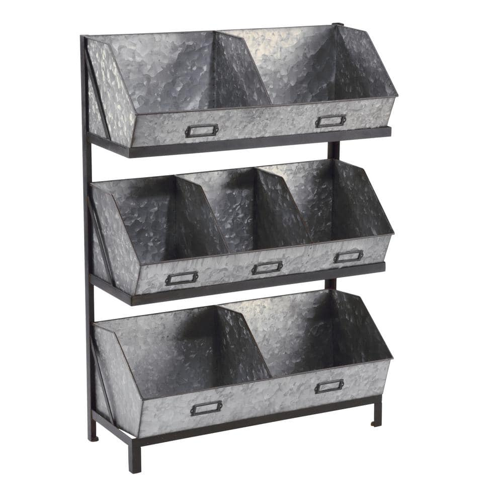 Tripar Industrial Bin Organizer/Display - Metal