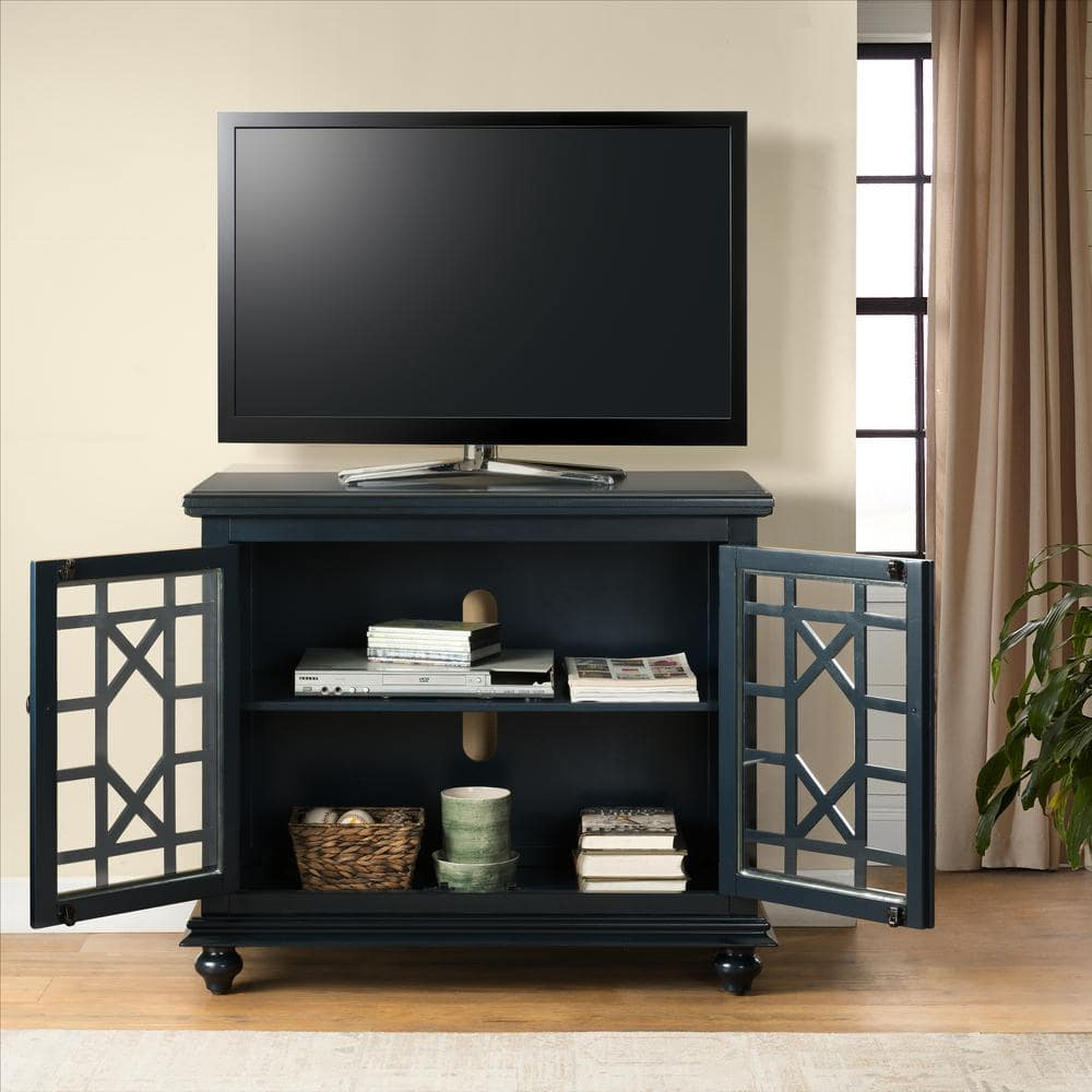 Martin Svensson Home Elegant Small Spaces TV Stand, Blue