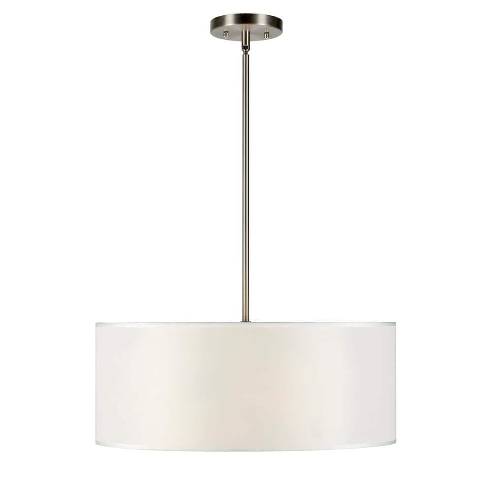 Forte Lighting 2740-03 Betty 3 Light 20" Wide Pendant - Nickel