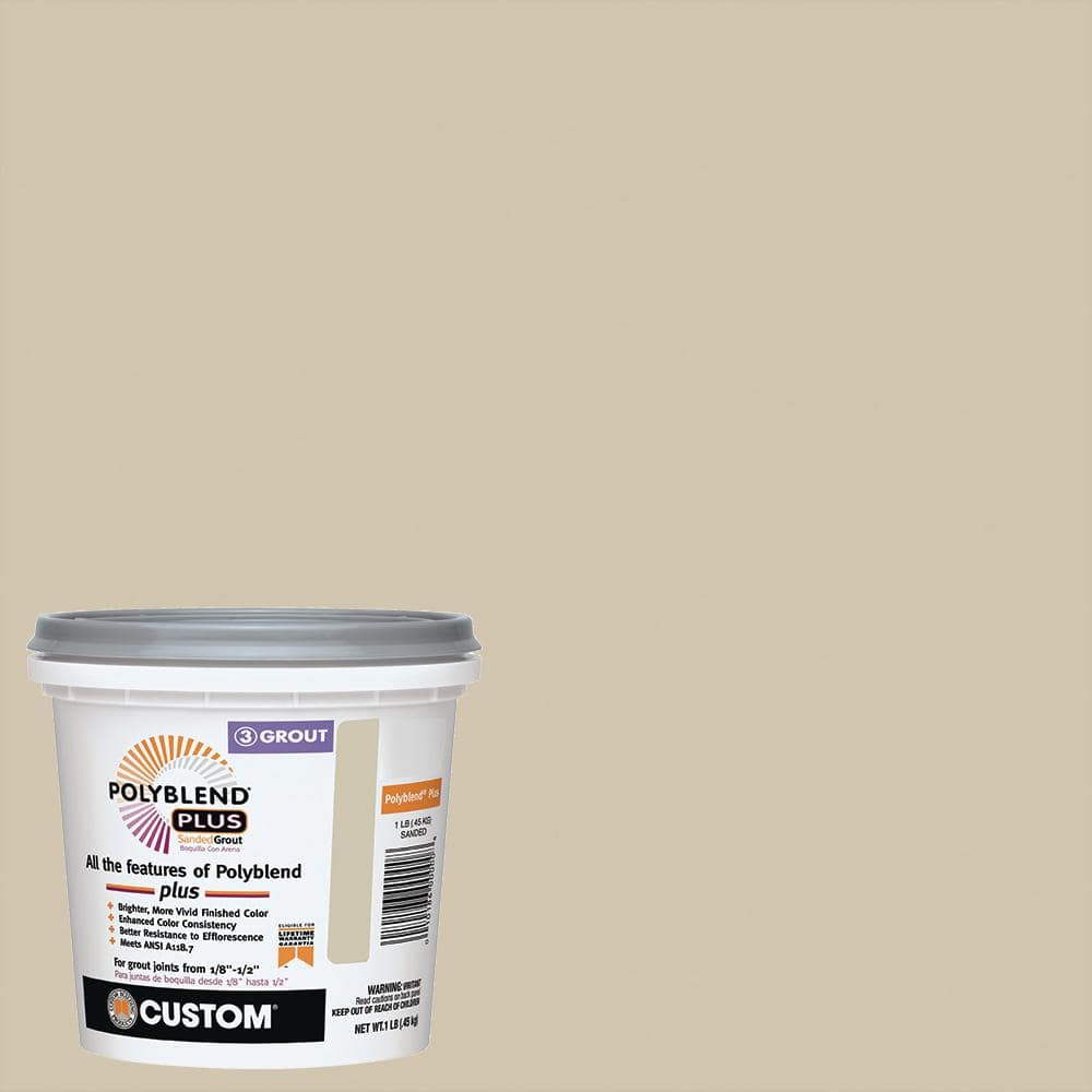 Custom Bldg Products 120315 1 lbs Bone Sanded Tile Grout  No. 382 Bone Color