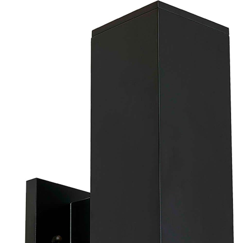 Black Acrylic Cylinder Dimmable LED Wall Sconce