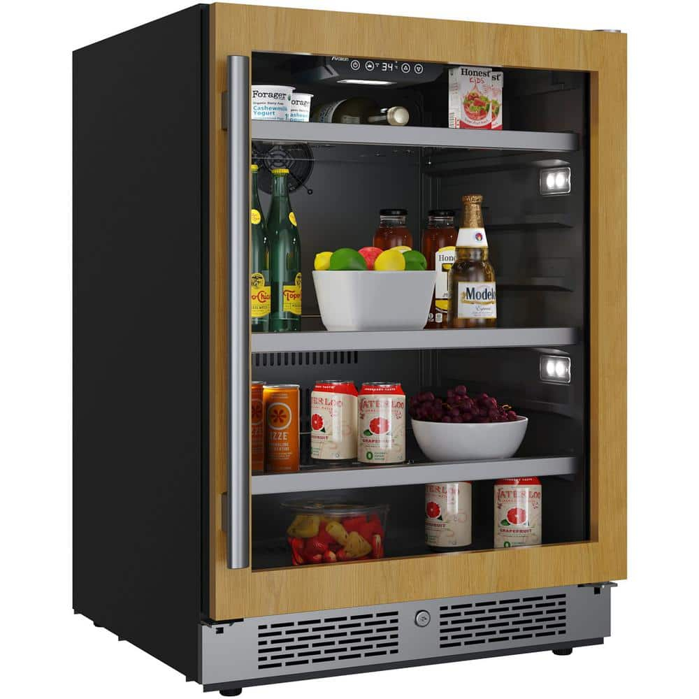 Avallon Abr242rh 24" Wide 140 Can Energy Efficient Beverage Center - Panel Ready Glass