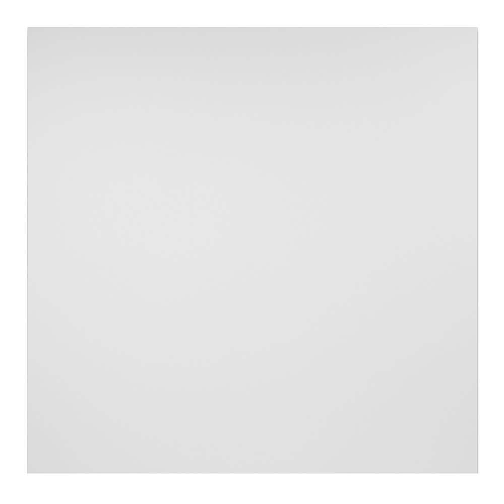 Genesis 2’ x 2’ Smooth Pro (12 Pack) Waterproof, Fire-Rated PVC, Washable, Easy Drop-In Installation, White Solid Through Color