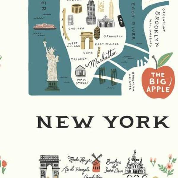 Rifle Paper Co. City Maps 27' L x 27" W Wallpaper Roll
