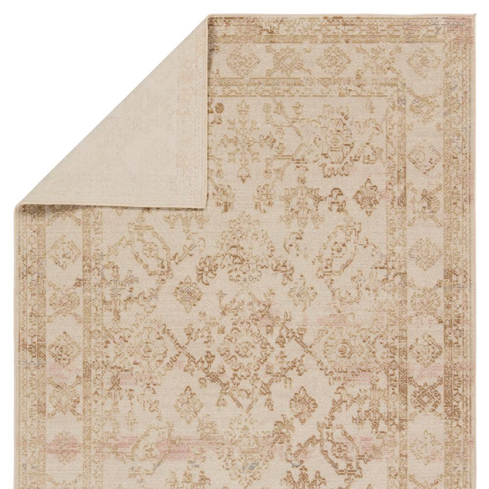 Jaipur Living Indoor Outdoor 2x4 Area Rug, Boho, Gold/Ivory