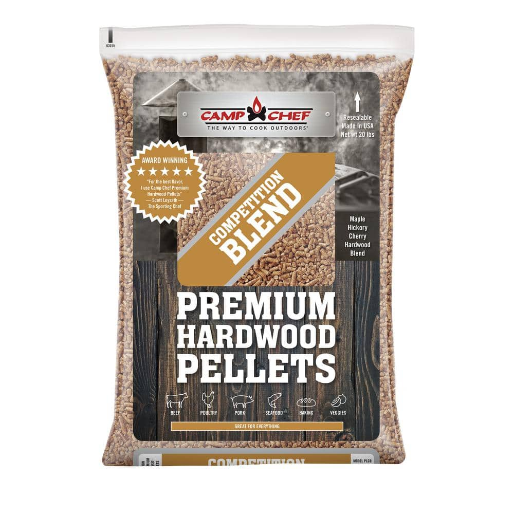 Camp Chef Smoker Grill Natural Competition Blend Hardwood Pellets, 20 Pounds