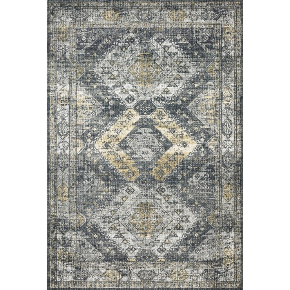 Loloi II Skye Oriental Graphite / Silver Area Rug