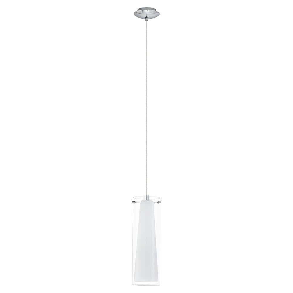 Eglo Lighting - Pinto - 1-Light Mini Pendants - Chrome Finish - Clear-White