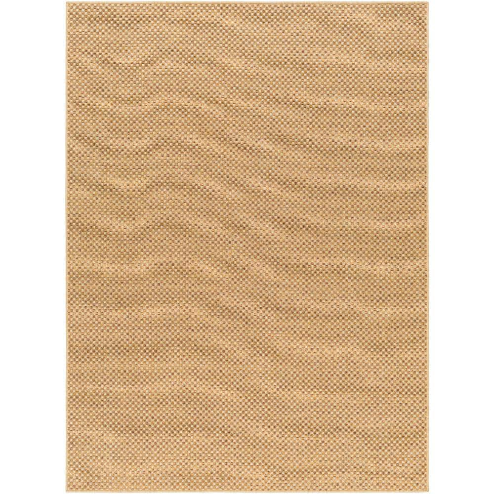 Pismo Beach Natural Tone Checker Weave 2'x3' Synthetic Area Rug