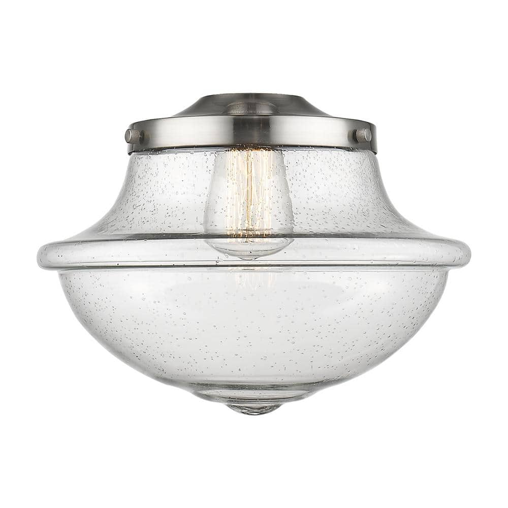 Innovations Lighting Oxford 1 - Light Semi-Flush Mount in  Matte Black