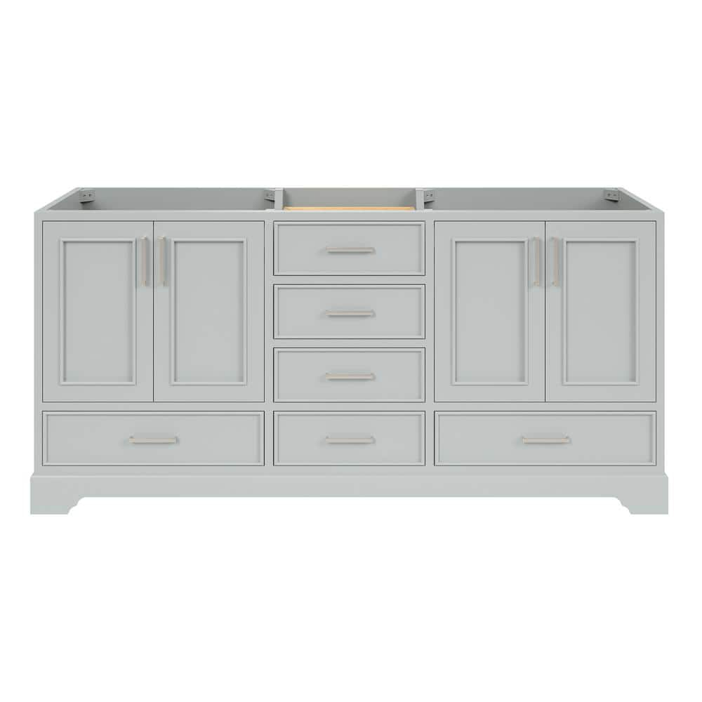 Ariel M072d-Bc Stafford 73" Double Free Standing Vanity Cabinet Only - Grey