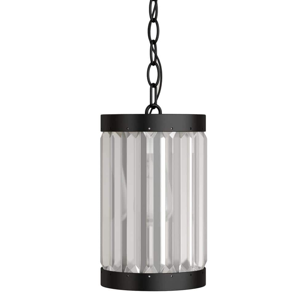 Home Decorators Collection 1-Light Oil-Rubbed Bronze Indoor Glass Mini Pendant
