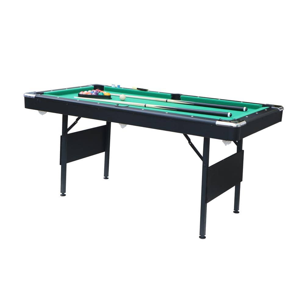 Danolapsi 5.5 FT 3-in-1 Portable Pool Table,Folding Pool Table,Foldable Billiards Game Table for Kids and Adults,Billiard Table,Table Tennis,Dining Table,with Safety Anti Collapse Locks Legs