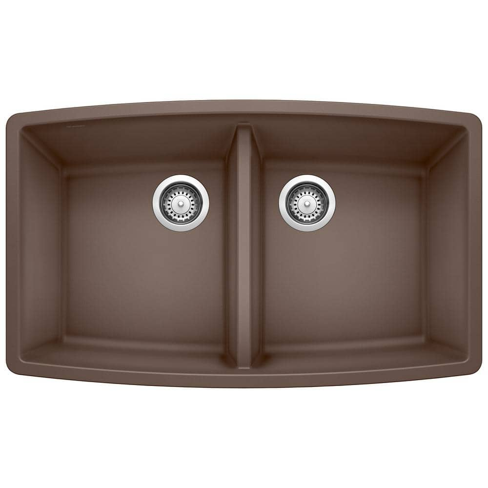 Performa SILGRANIT 33" L x 19" W Double Bowl Undermount Kitchen Sink