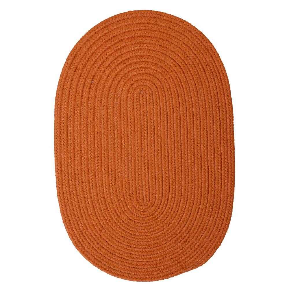 Trends Tangerine 2 ft. x 10 ft. Braided Runner Rug