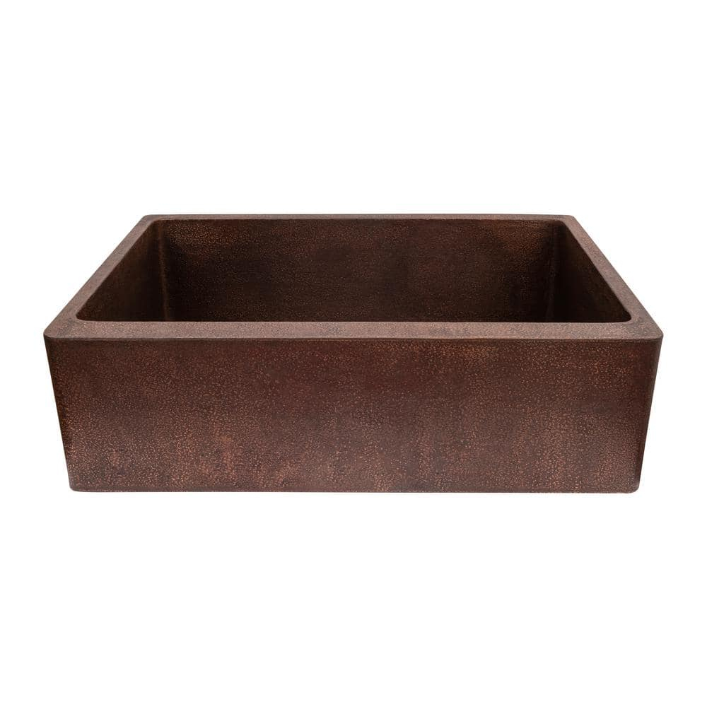 Terra Firma 33'' L Dual - Undermount Or Drop In Single Bowl Copper Kitchen Sink